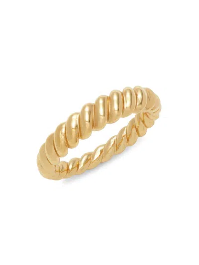 Adriana Orsini Women's 18k Goldplated Twisted Ring In Brass