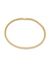 ADRIANA ORSINI WOMEN'S BILLIE GOLDPLATED STERLING SILVER & CUBIC ZIRCONIA CURB CHAIN