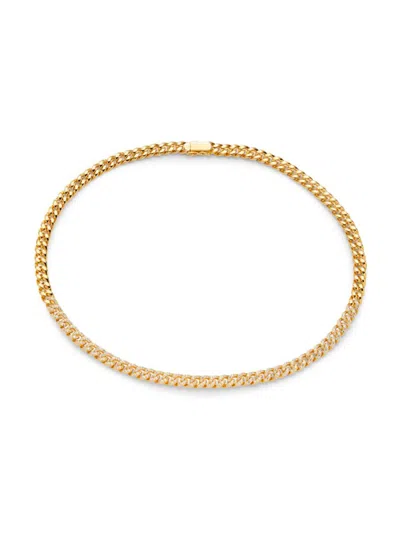 Adriana Orsini Women's Billie Goldplated Sterling Silver & Cubic Zirconia Curb Chain