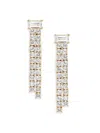 Adriana Orsini Women's Chateau Fringe 18k Goldplated & Cubic Zirconia Drop Earrings In Brass