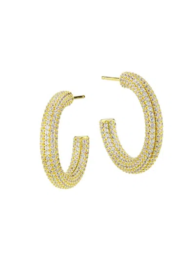 Adriana Orsini Women's Cubic Zirconia Hoop Earrings In Gold