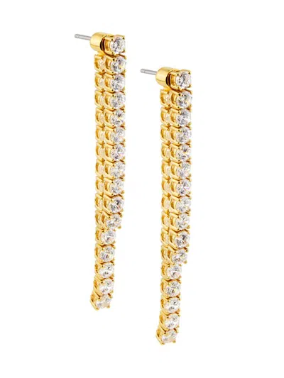Adriana Orsini Women's Cubic Zirconia Linear Drop Tennis Earrings In Gold