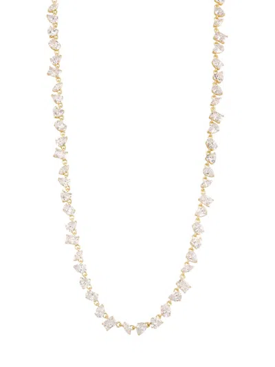 Adriana Orsini Women's Impress Sterling Silver & Cubic Zirconia Long Necklace In Gold