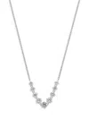 Adriana Orsini Women's Leah Rhodium Plated & Cubic Zirconia Necklace In Brass