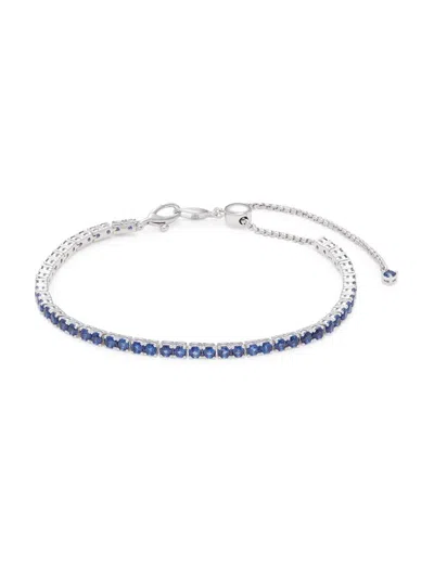 Adriana Orsini Women's Love All Single Rhodium Plated Sterling Silver & Cubic Zirconia Slider Bracelet