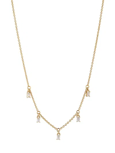 Adriana Orsini Women's Nolita Shaky 18k Goldplated & Cubic Zirconia Station Necklace In Brass