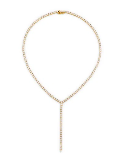 Adriana Orsini Women's Perfect 18k Gold-plated & Cubic Zirconia Tennis Y Necklace