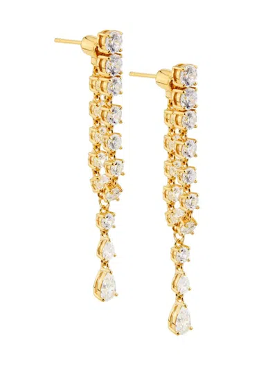 Adriana Orsini Women's Perfect Cubic Zirconia Tennis Swag Earrings In Gold