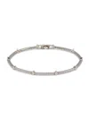 Adriana Orsini Women's Rhodium Plated & Crystal Bangle Bracelet In Metallic