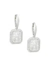 Adriana Orsini Women's Rhodium-plated & Crystal Drop Earrings In Metallic