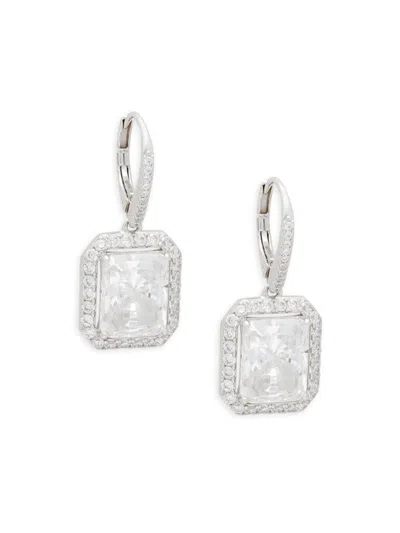Adriana Orsini Women's Rhodium-plated & Crystal Drop Earrings In Metallic