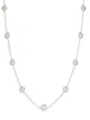 Adriana Orsini Women's Rhodium Plated & Cubic Zirconia Station Necklace In Metallic