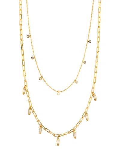 Adriana Orsini Women's Sunny Shaky 18k Gold-plated & Cubic Zirconia Layered Necklace