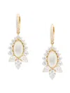 Adriana Orsini Women's Taylor Navet 18k Goldplated Sterling Silver, Quartz, Cubic Zirconia & Mother Of Pearl Drop E In Goldtone