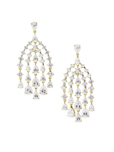 Adriana Orsini Women's Willow Cubic Zirconia Chandelier Earrings In Metallic