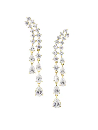 Adriana Orsini Women's Willow Cubic Zirconia Ear Climbers In Metallic