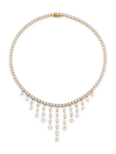 Adriana Orsini Women's Willow Drama 18k Gold-plated & Cubic Zirconia Collar Necklace