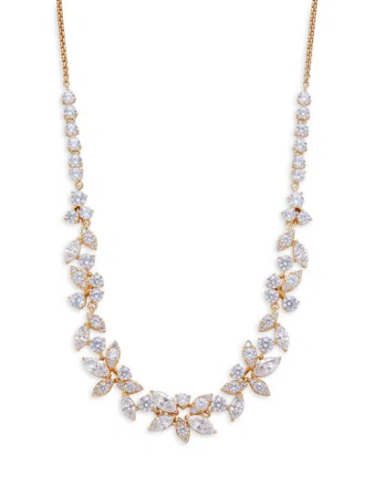 Adriana Orsini Women's Wren 18k Goldplated & Cubic Zirconia Necklace In Brass