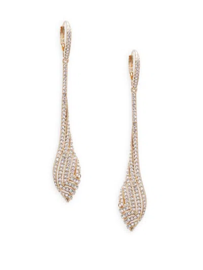 Adriana Orsini Women's Zen Goldtone & Swarovski Crystal Drop Earrings In Neutral