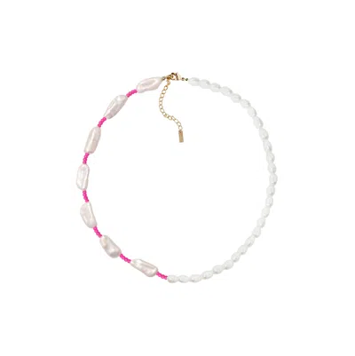 Adriana Pappas Designs Women's Beaded Biwa Pearl Choker In Yellow