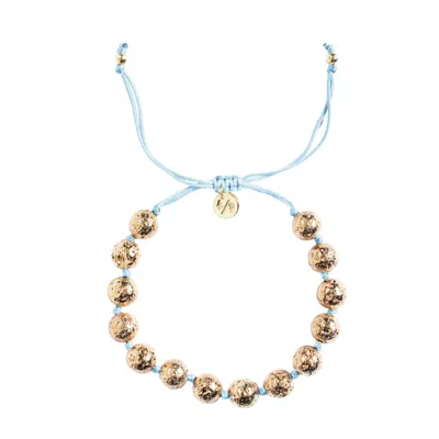 Adriana Pappas Designs Women's Bella Bracelet On Colored Cord - Bluebell