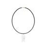 Adriana Pappas Designs Women's Black / White Quartz Fish Choker- Black Cord In Multi