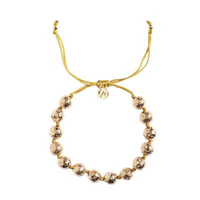 Adriana Pappas Designs Women's Brown Bella Bracelet On Colored Cord - Caramel