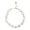 Adriana Pappas Designs Women's Coin Pearl Choker On Colored Cord - Rainbow In Yellow