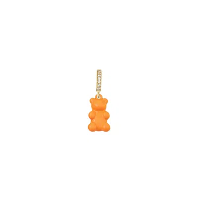 Adriana Pappas Designs Women's Crystal Gummy Charm - Neon Orange