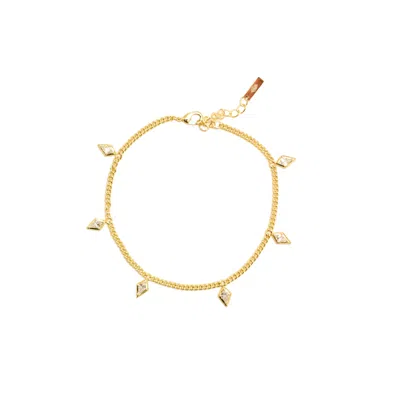 Adriana Pappas Designs Women's Crystal Kite Bracelet - Clear Crystal In Yellow