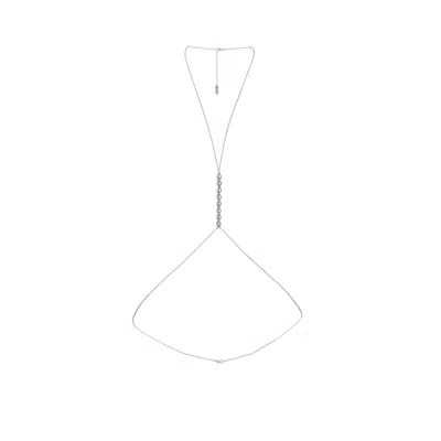 Adriana Pappas Designs Women's Crystal Rain Body Chain - Silver