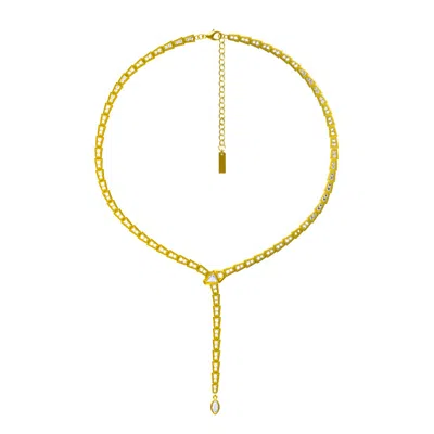 Adriana Pappas Designs Women's Crystal Slither Choker - Gold