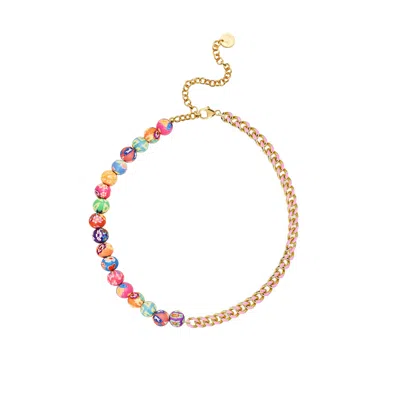 Adriana Pappas Designs Women's Flower Power Necklace In Yellow