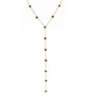 Adriana Pappas Designs Women's Gold / Black Golddust Lariat Black In Multi