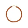Adriana Pappas Designs Women's Gold / Brown Goldstone Necklace In Multi