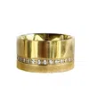 Adriana Pappas Designs Women's Gold Cz Ring In Gold