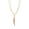 Adriana Pappas Designs Women's Gold Fishbone Wrap Necklace In Gold