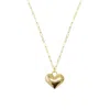 Adriana Pappas Designs Women's Gold Heart Padlock Necklace In Gold