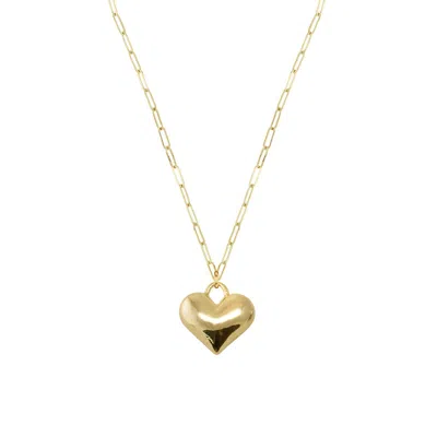 Adriana Pappas Designs Women's Gold Heart Padlock Necklace