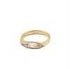 Adriana Pappas Designs Women's Gold Marquise Ring In Gold