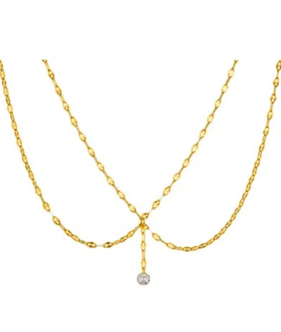 Adriana Pappas Designs Women's Gold Mini Crystal Choker