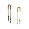Adriana Pappas Designs Women's Gold Molten Metal Earrings In Gold