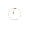Adriana Pappas Designs Women's Gold / White Dainty Biwa Bracelet In Multi