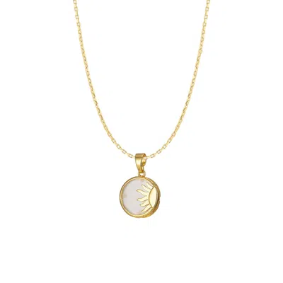 Adriana Pappas Designs Women's Gold / White Sunrise Choker - White In Multi