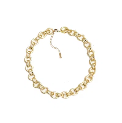 Adriana Pappas Designs Women's Golden Circles Necklace In Yellow