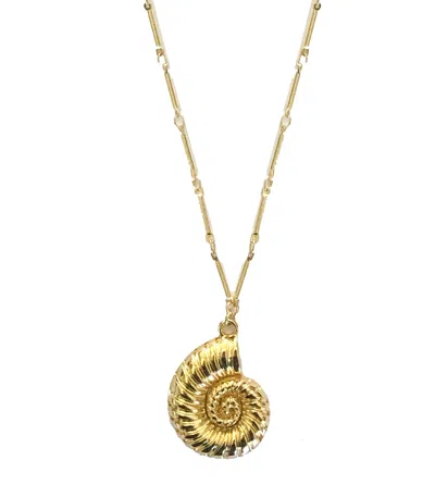 Adriana Pappas Designs Women's Golden Nautilus Necklace
