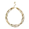 Adriana Pappas Designs Women's Liquid Gold Necklace - Three Strand In Yellow