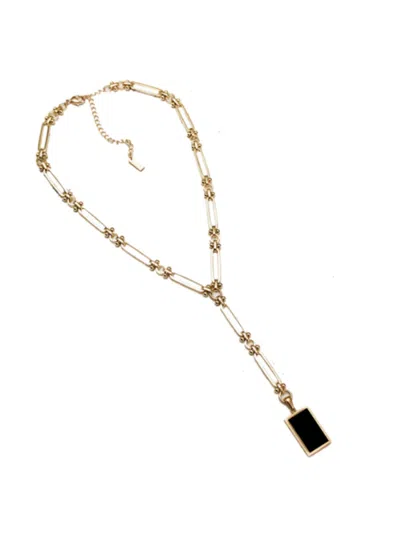 Adriana Pappas Designs Women's Luna Lariat - Black