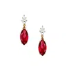 Adriana Pappas Designs Women's Marquise Drops Earrings - Red In Red
