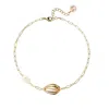 Adriana Pappas Designs Women's Mini Shell Anklet In Yellow